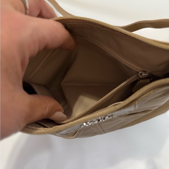 Coach “Ashely” leather swing pack Brown Leather crossbody bag - small - Picture 6 of 8